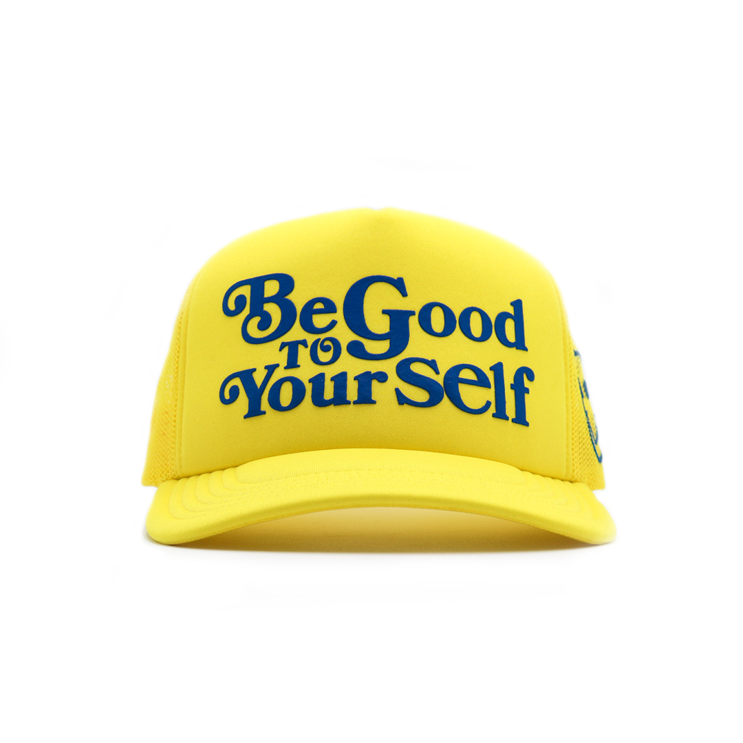 Be Good To Yourself Yellow Trucker Hat