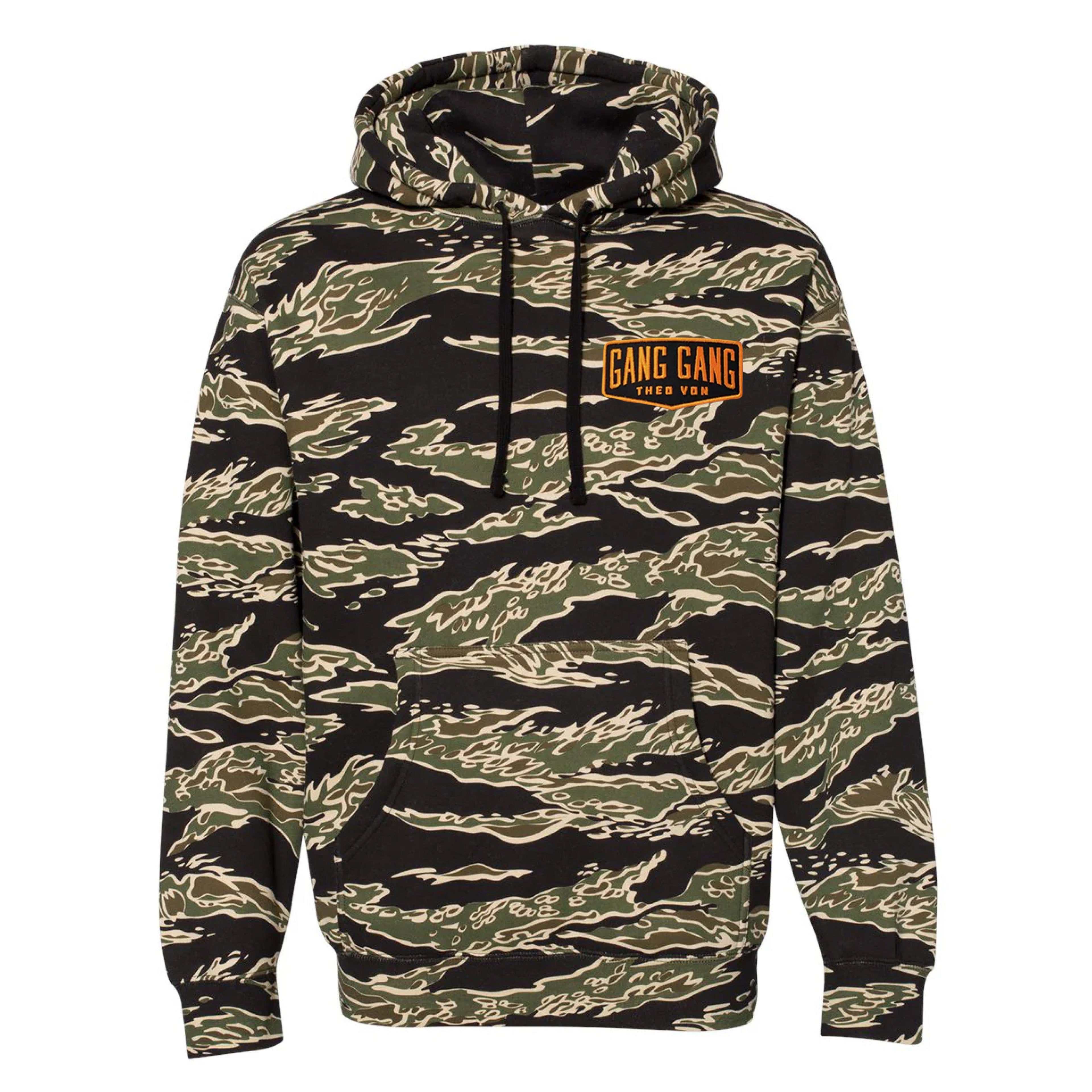 Gang Gang Patch Tiger Camo Hoodie