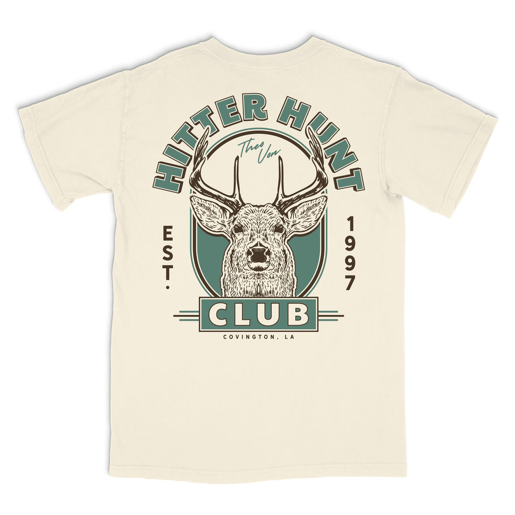 Hitter Hunt Buck Ivory Tee