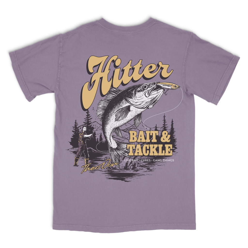 Hitter Bait and Tackle Wine Tee