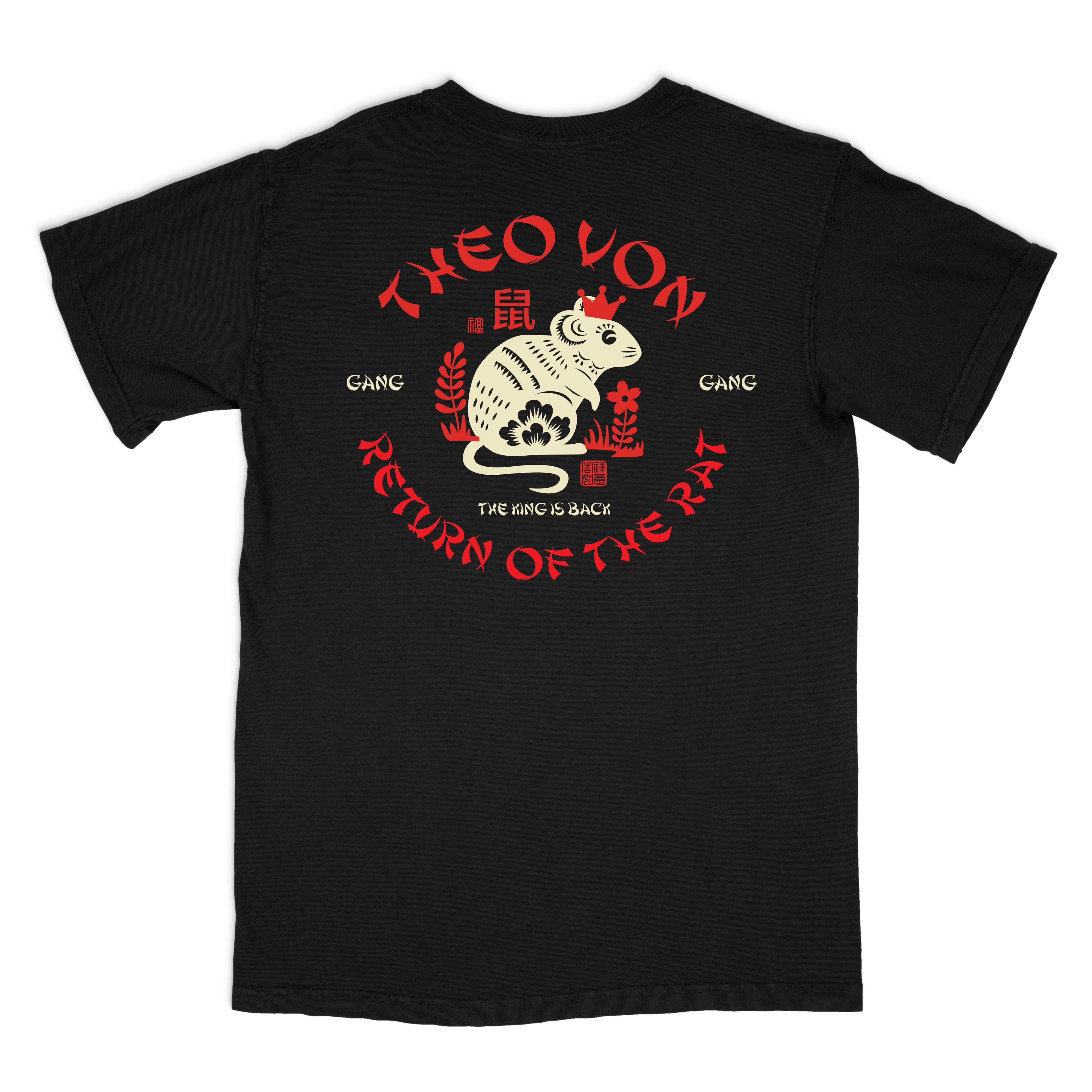 Chinese Rat Black Tee