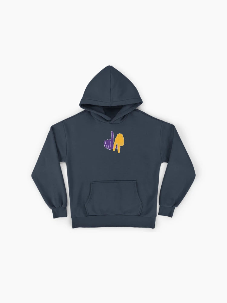 LA Lakers Hand Sign Streetwear Hoodie - Premium Oversized Cotton