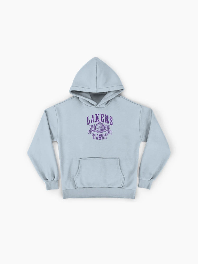 Vintage LA Lakers Basketball Hoodie - Retro Premium Oversized Fit
