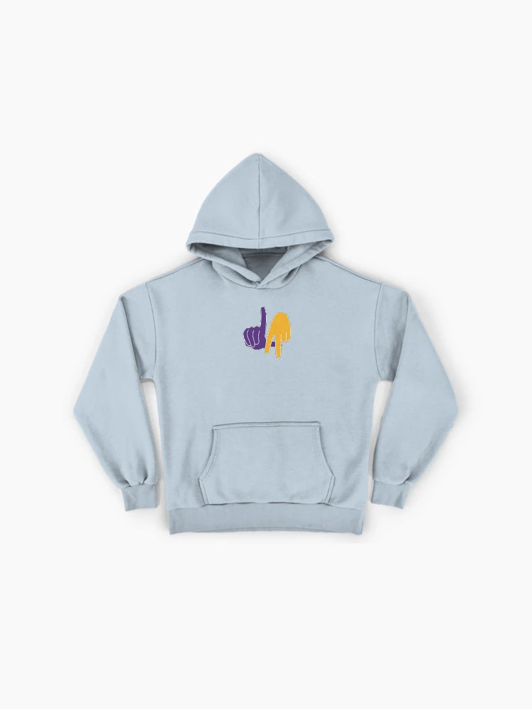 LA Lakers Hand Sign Streetwear Hoodie - Premium Oversized Cotton