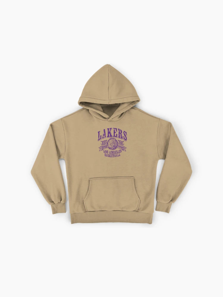Vintage LA Lakers Basketball Hoodie - Retro Premium Oversized Fit
